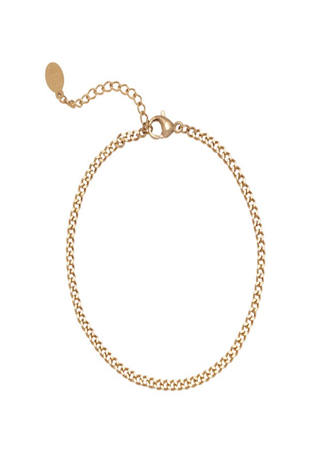 Armband - Tiny plain chains / Goud