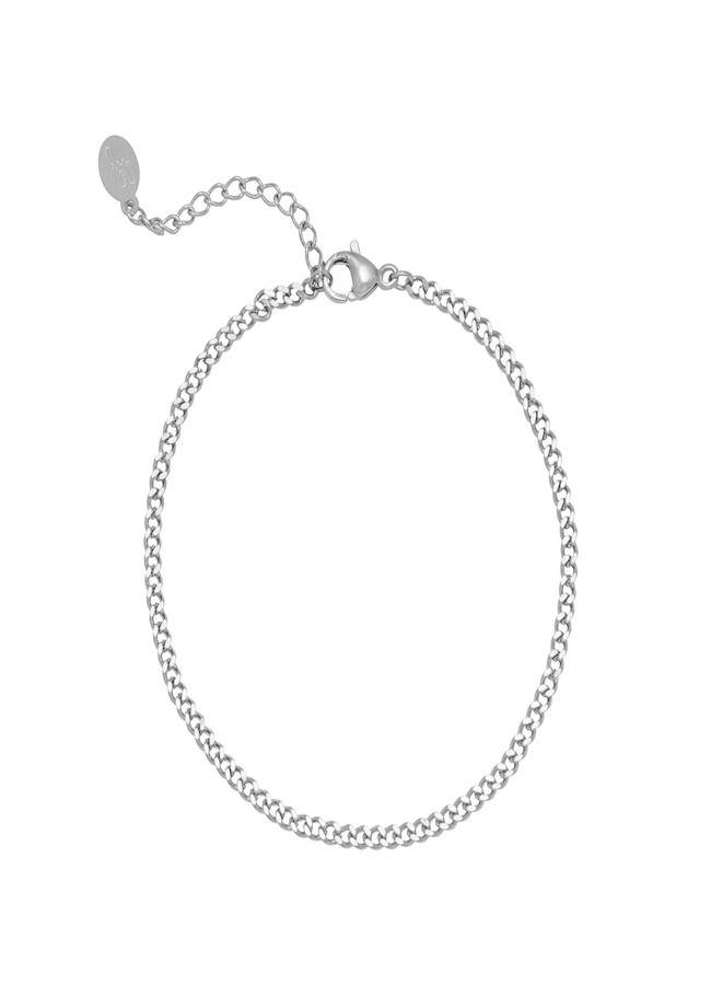 Armband - Tiny  plain chains / Zilver