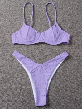 Bikini - Esmee   -   Lila/Zwart/Wit