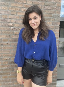 blouse- Eefje / Blauw