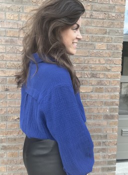 blouse- Eefje / Blauw