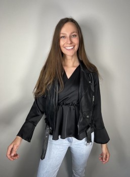 Blouse - Vivian zwart