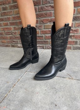 Cowboy boots - zwart