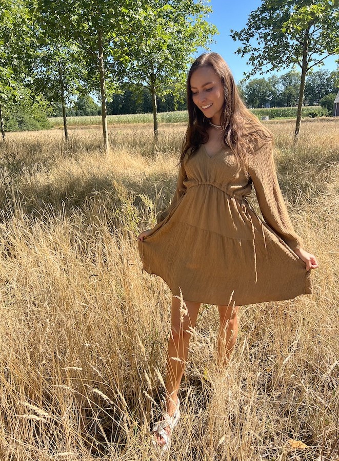 Jurk - Kaylee / Camel