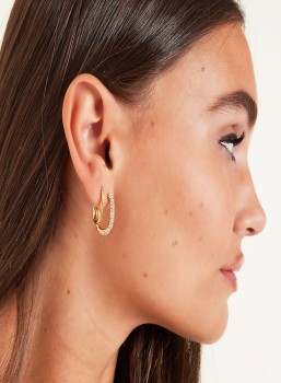 Oorbellen - Oval hoops