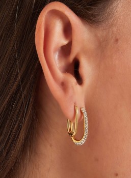 Oorbellen - Oval hoops