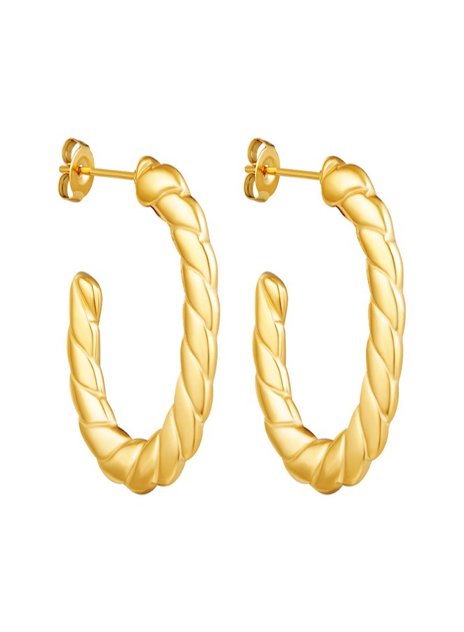 Oorbellen - Twisted hoops